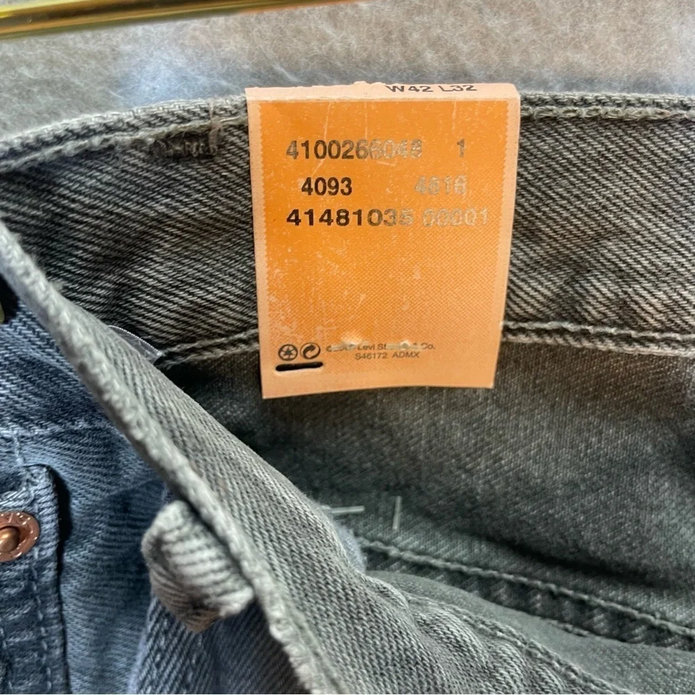 Levi’s 501 Gray Button Fly Denim Jeans